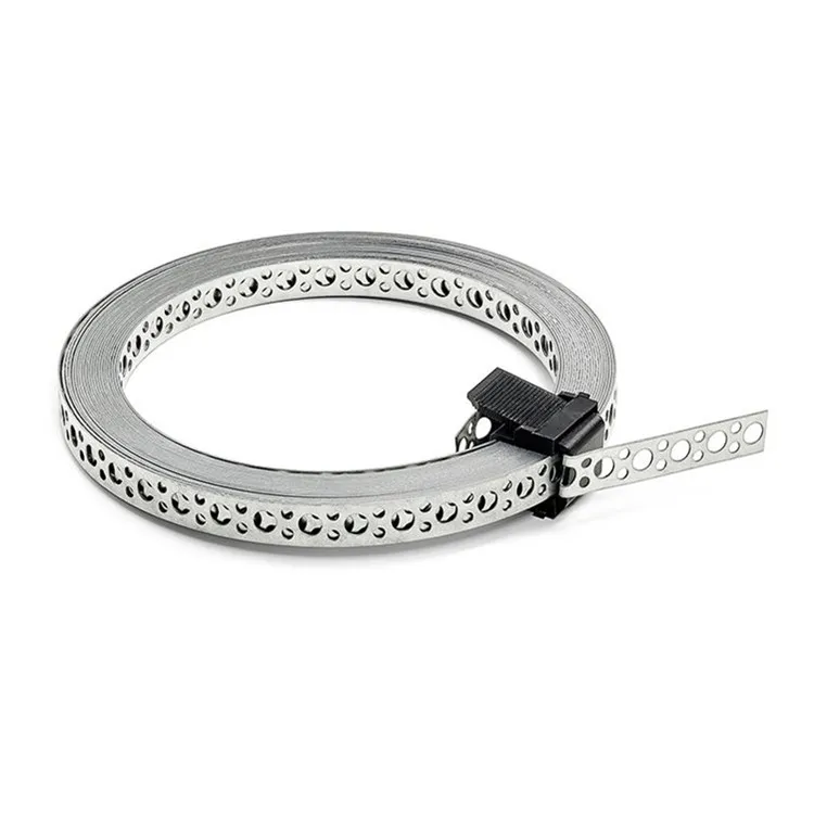 galvanized perforated punch hoop iron strap bracing tape connecting piece