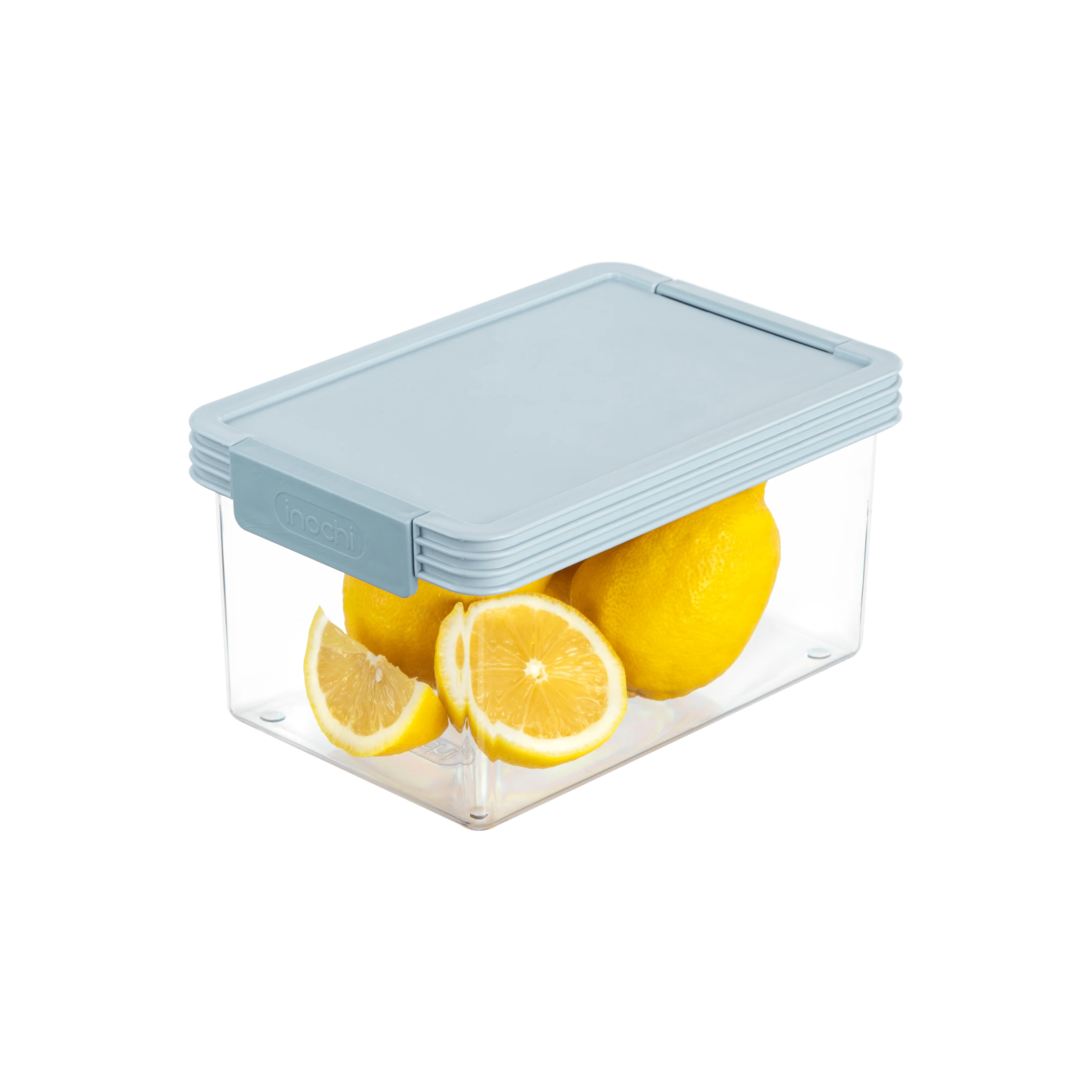 Set of 3 Hokkaido tritan rectangular container 500-1000-2000ml Modern Design style Clear body, colored lid Structure