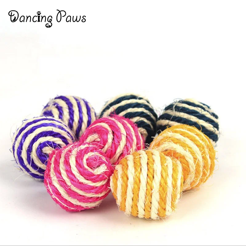 Factory Wholesale Lovely and Cute funny ball Cat Pet Interactive Toy 6 pcs/Set