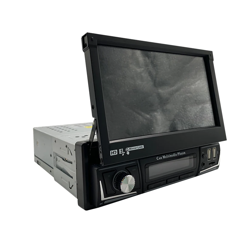 Universal 7 Inch  Wholesale Touch Screen Car Audio Fm Radio Universal 1din Car Dvd Player Wince 7 Retractable Stereo