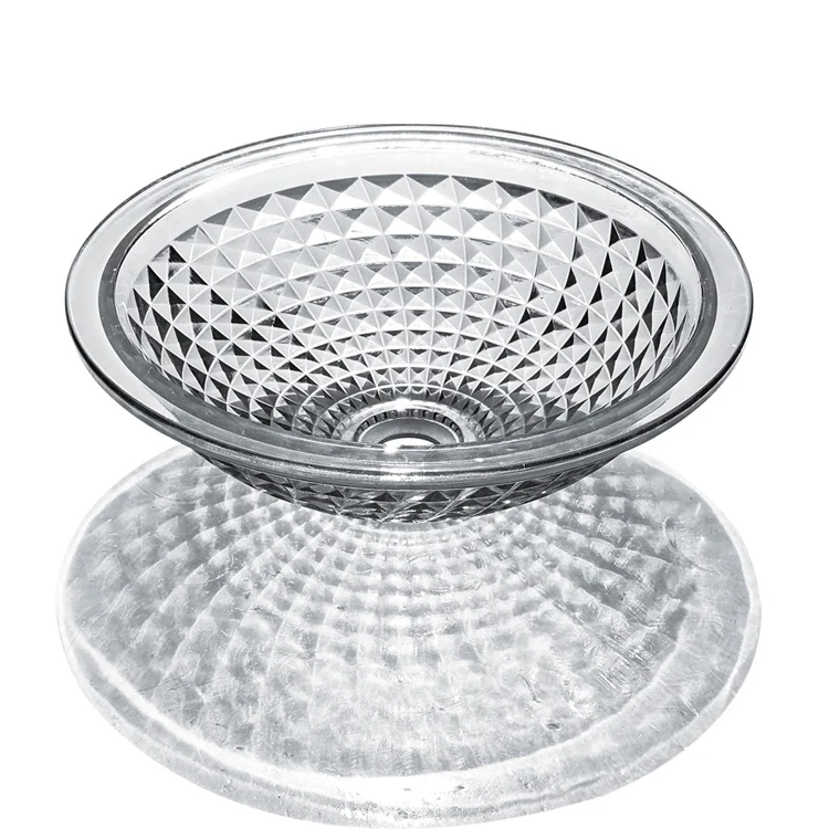
Modern art fancy clearance transparent colored bathroom vessel tempered glass sink 