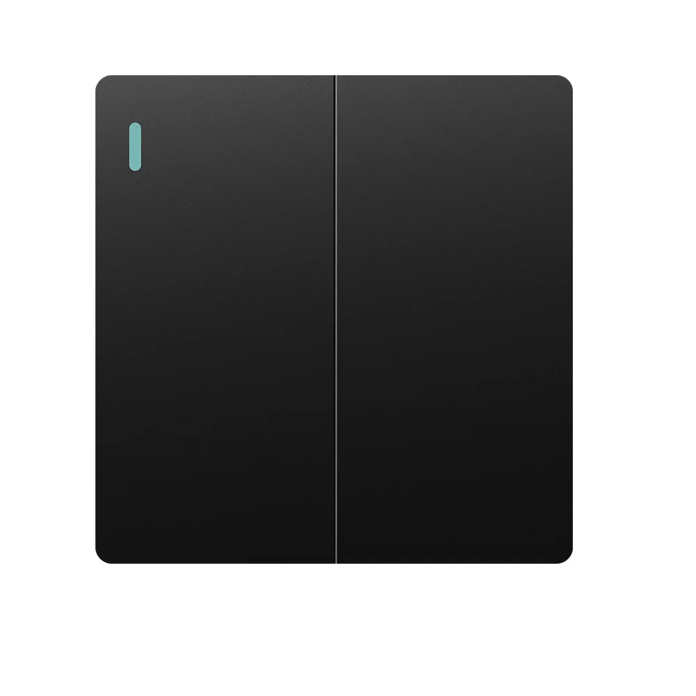 OEM Manufacture Black Switch Panel Wall Light Switch Box1-4 Gang 1/2 Way Wall Sockets And Switches