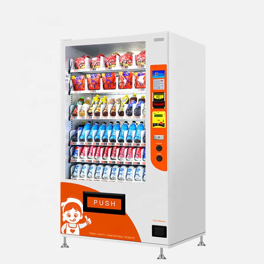 Automatic Snack Bottled Water Beer Cold Drink Vending Machine Factory Convenient Store Vending Machines