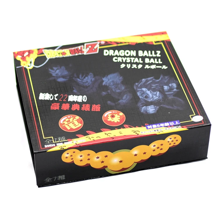 Hot Sale Anime Crystal Balls 7pcs/set 4.3cm Dragon Ball Gonku Model Toy 7 Stars Crystal Ball Collection Set with Gift Box