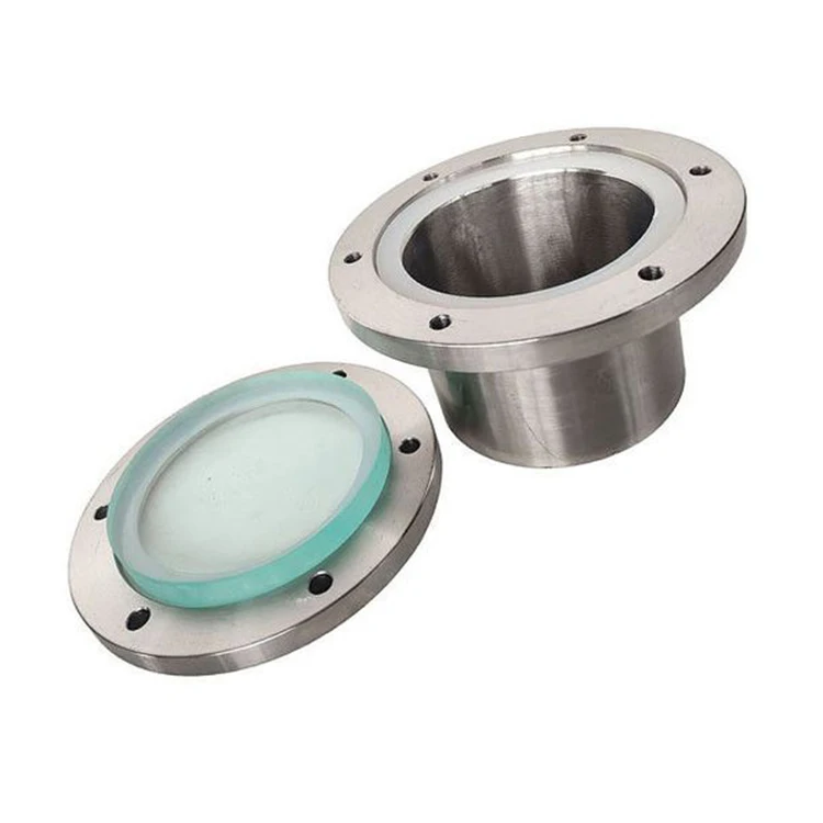 DIN 7080 High Transmittance Transparent Glass Custom Size Borosilicate Glass Sheet Round Sight Glass Disc