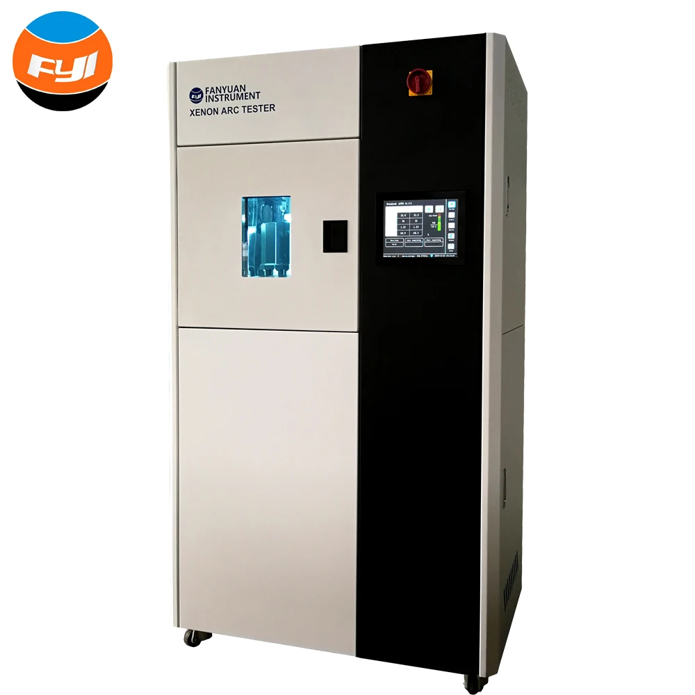 FYI Easy operation air-cooled light fastness xenon arc weathering tester colour fastness to sunlight