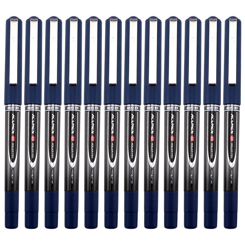 Baoke luxury direct liquid rollerball pen high quality office 0.5mm signature pen stainless steel tip