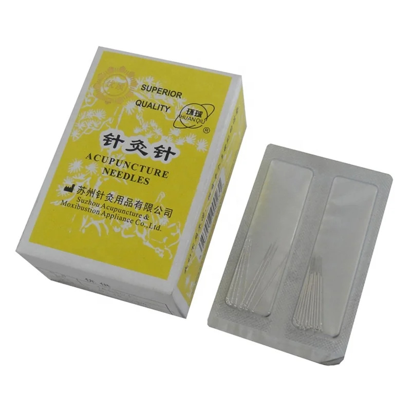 HUANQIU brand Non-disposable sterile silver plated acupuncture needle filiform needle