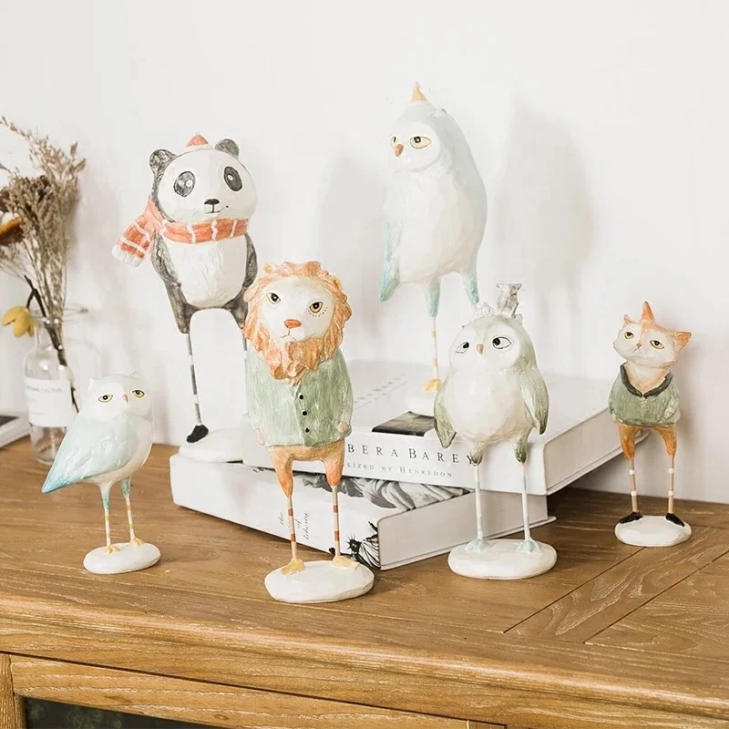 
Resin Cute Animal Figurines For Home Decoration 