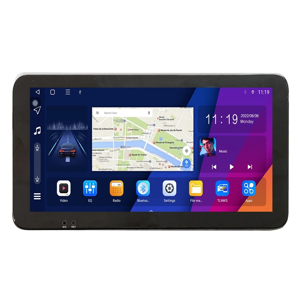 For TOYOTA VERSO 2009-2018 10.33 inch QLED Screen Headunit Device Double 2 Din Car Stereo GPS Navigation Android Car Radio