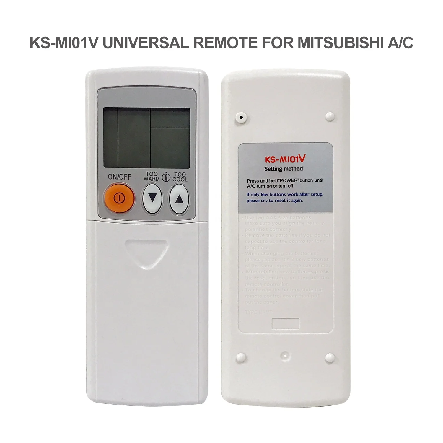 SYSTO KS-MI01V UNIVERSAL AIR CONDITIONER REMOTE CONTROL FOR MITSUBISHI