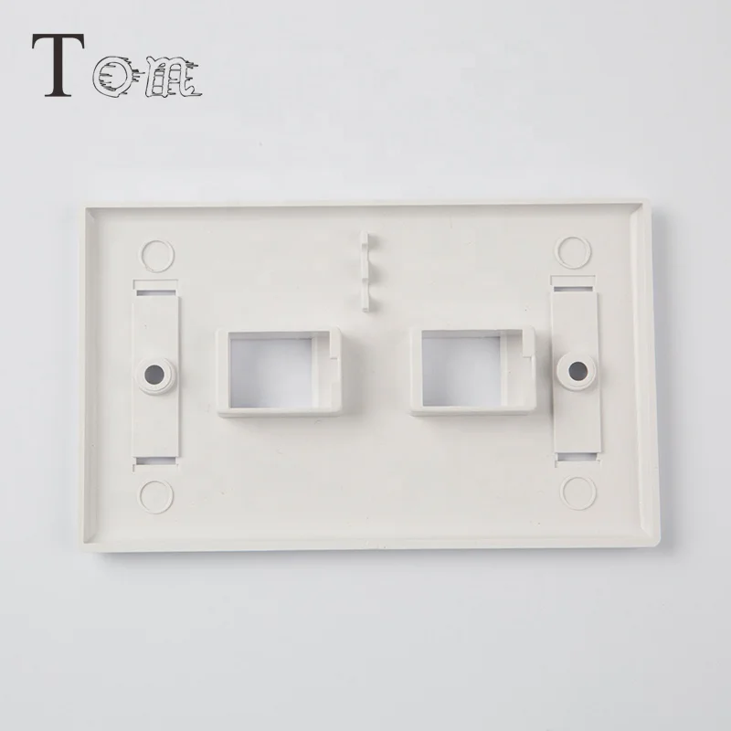 TOM-FP-US-07 70*115mm telecom communication USA type ABS materials rj45 network faceplate/face plate with 6 port