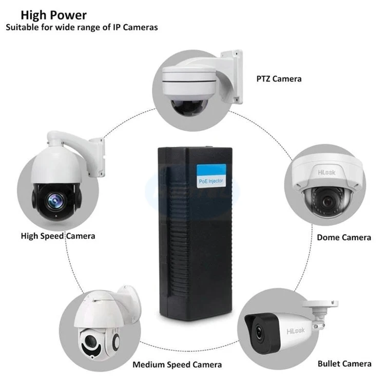  48 в 24 Вт 0 5 А poe Инжектор адаптер инжектор 30 от HWATEL raw SZ oem Сертификация ce ccc fcc