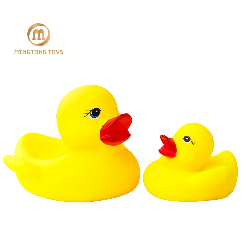 Wholesale Safety Pinching Quack Rubber Bath Squishy Duck Toy Duckling For Kids