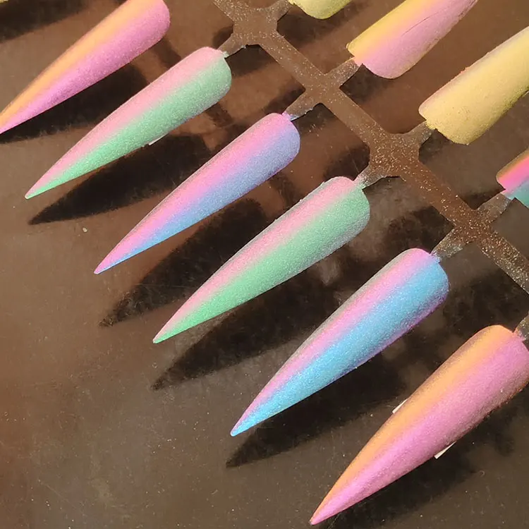 Brand MCESS FREE SAMPLES bright colors multichrome chameleon best duochrome cosmetic shimmer eyeshadow 10 color powder pigments