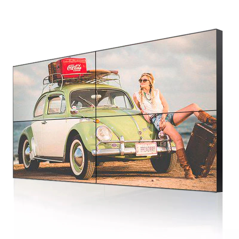 Did 2x2 Multi Screen Video Wall Super Slim Bezel Lcd Monitor Exhibition Advertising High Definition Video Wall Digital Signage