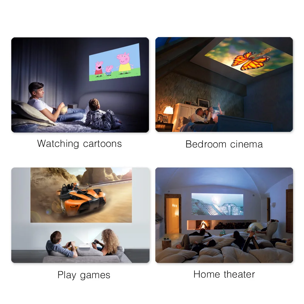 16 Year Factory BYINTEK K18 Cheapest Full HD 1080P Mini Smart Projector Android Mobile Portable Game LCD LED 3D Proyector