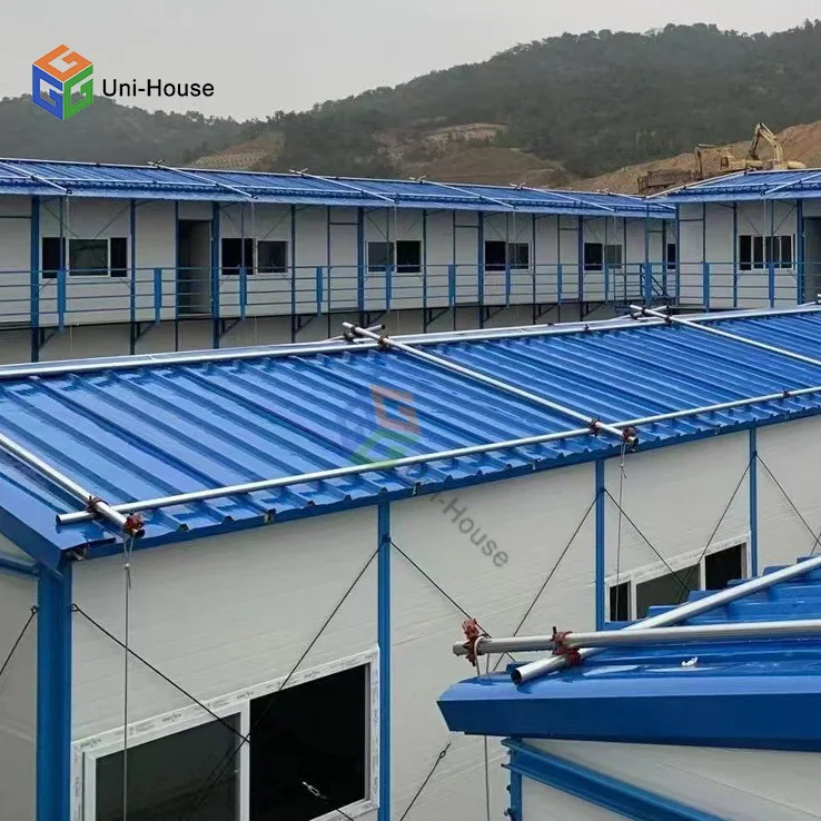 OEM ODM Benutzer definierte leicht zu montierende temporary Prefabricated Modulare  Metal Steel Structure K Type House