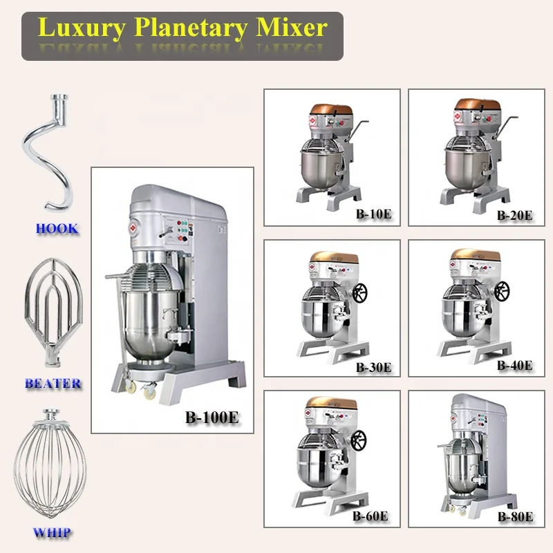 Big Capacity Food 100L Planetary Mixer for Bakery Factory