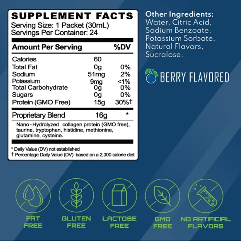 LIFEWORTH Best Sports Protein Drinking Liquid Packets 30ml High Protein Drinks Supplement Custom Label