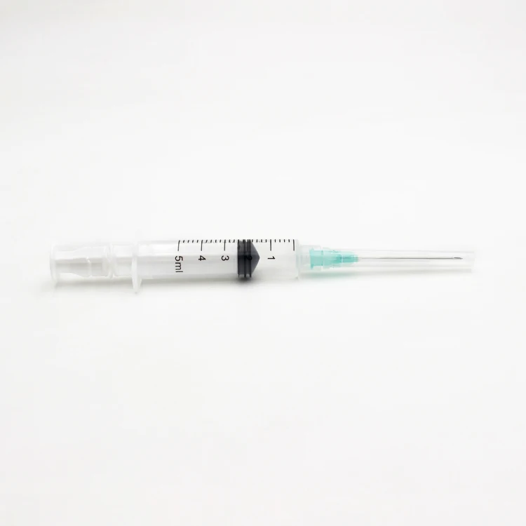 self distructed syringe plastic auto disable injection syringe auto destruct syringe with needle