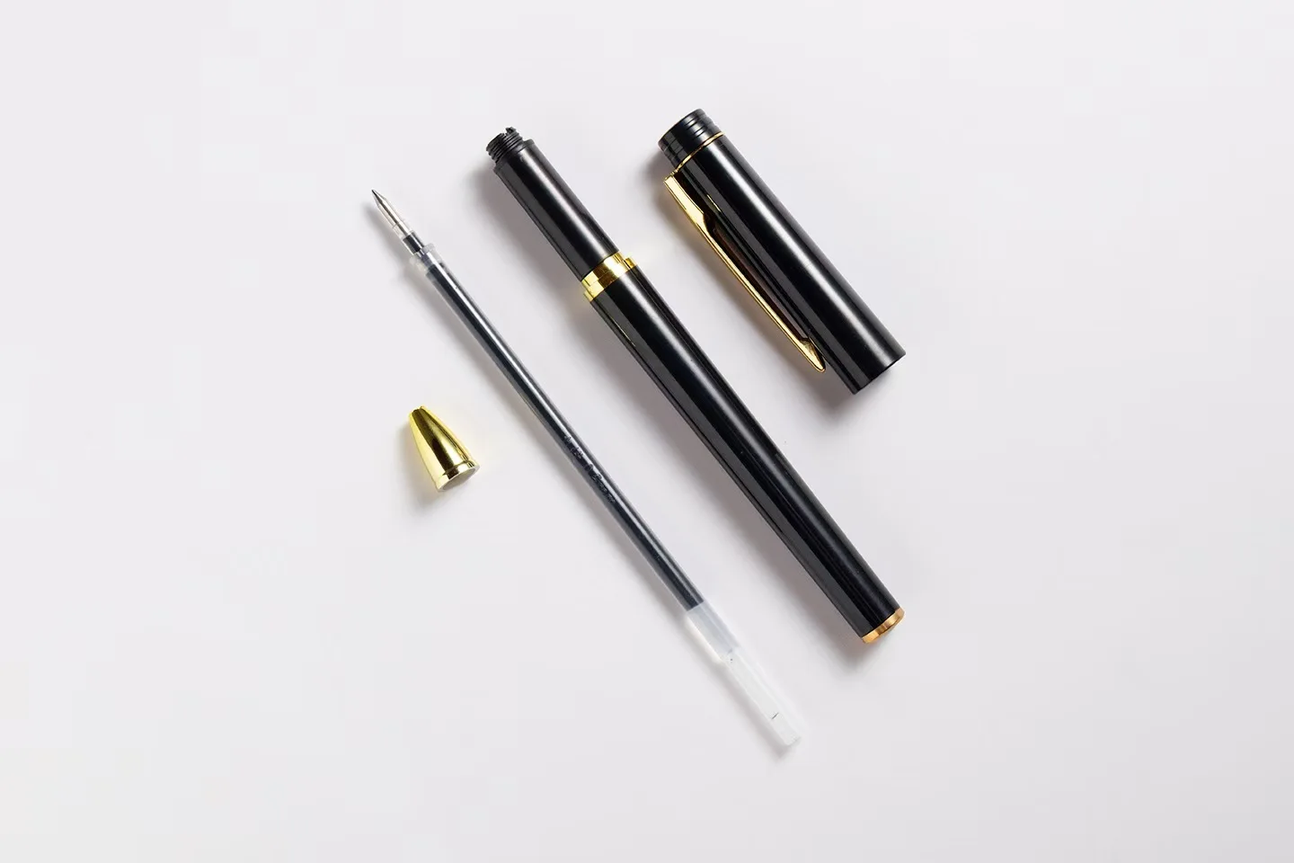 Metallic Texture Advertising Pen Neutral Logo Printing Metal Pen Gift Signature Pen