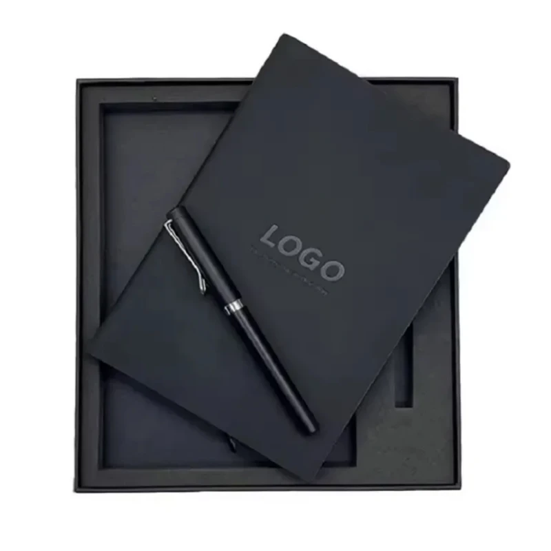 HK Purity Black Stationery Paper Hardcover Journal School Custom Notebook