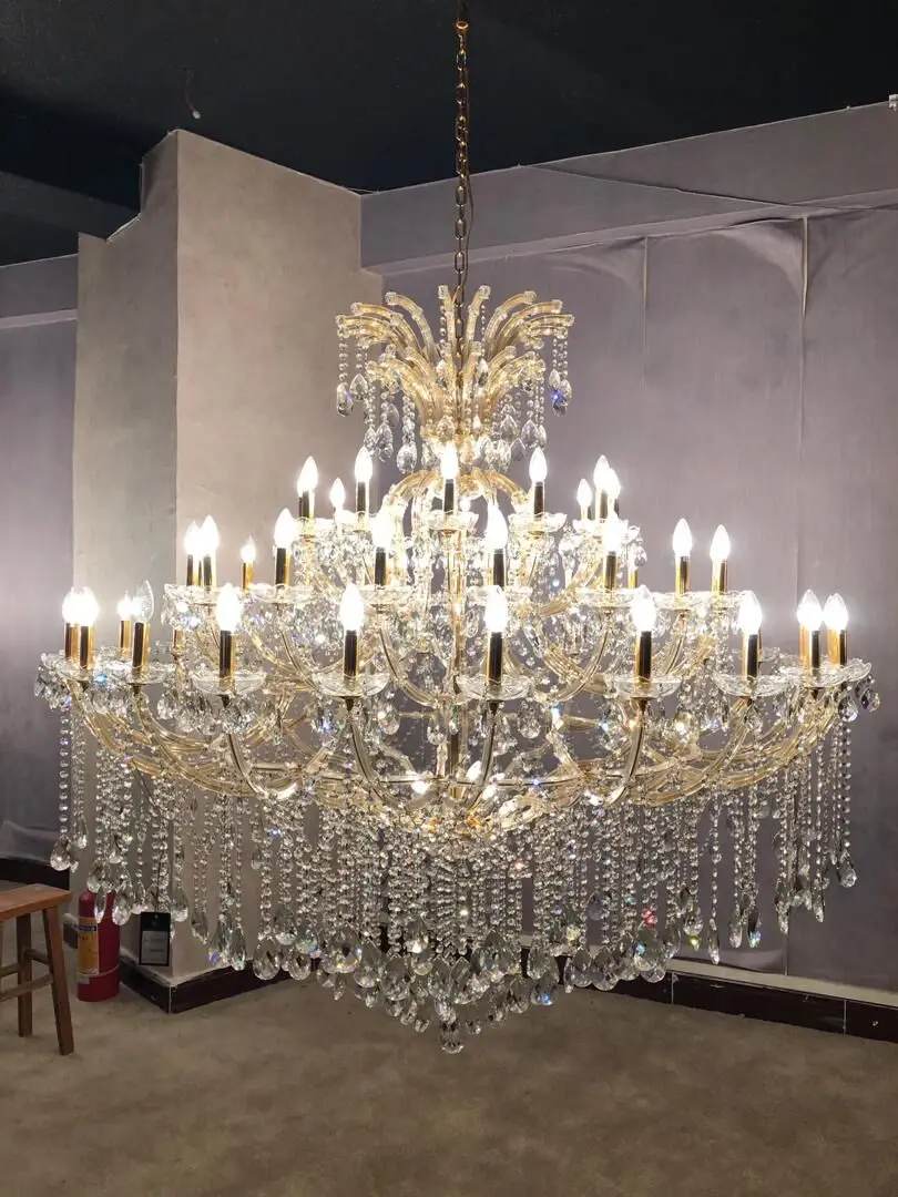 Brilliant Lighting wholesale modern large golden maria theresa chandelier got sale golden candle chandelier glass arm lighting