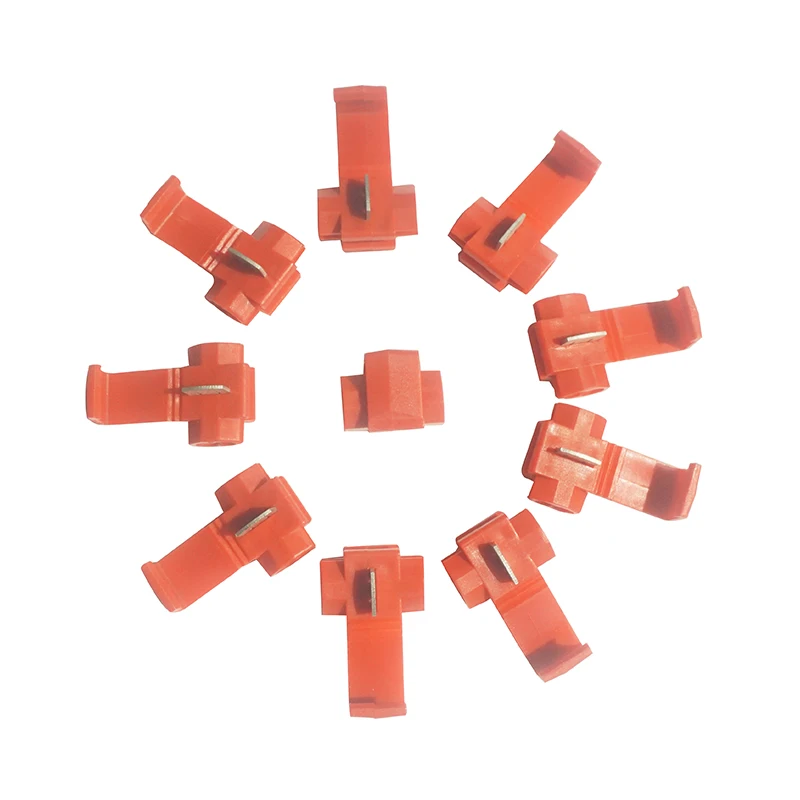 22-18 AWG Solderless Wire Electrical Connector Self-stripping T-tap Quick Splice Connector Kit  500PCS PER BAG