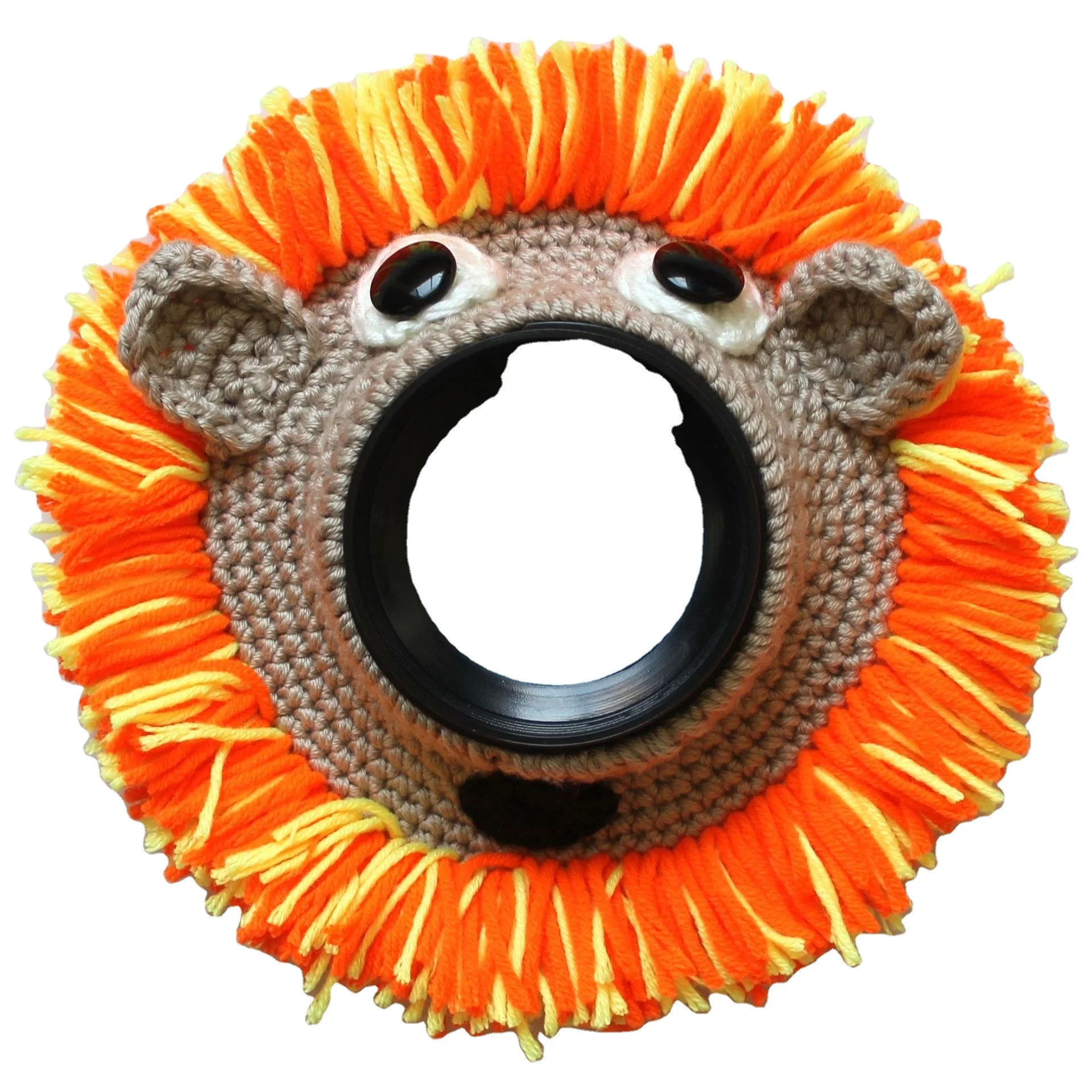Ins style sturdy  All kinds of Crochet Camera Creatures Accessories - Lion, frog, tiger, mouse, octopus