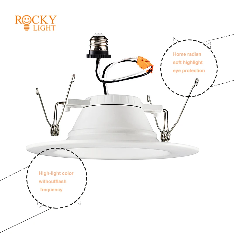 Anti-blue HD DIP dimming E27 lamp head downlight