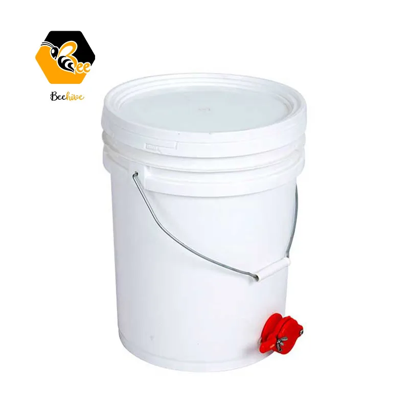 Plastic Honey Bucket with Honey Gate for Beekeeping 5 Gallon 25L 20L 15L 10L Honey Container with Valve