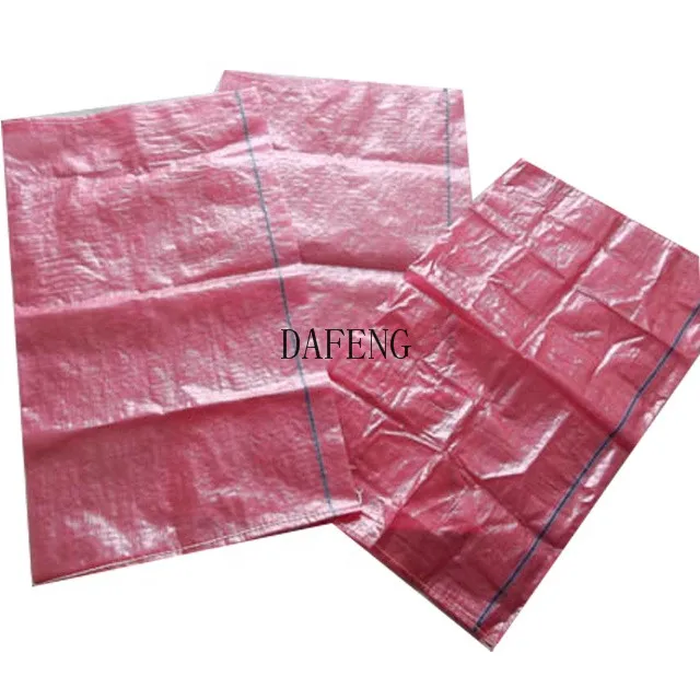 China recycle fertilizer glossy bopp pp woven bag 20kg strong capacity bag
