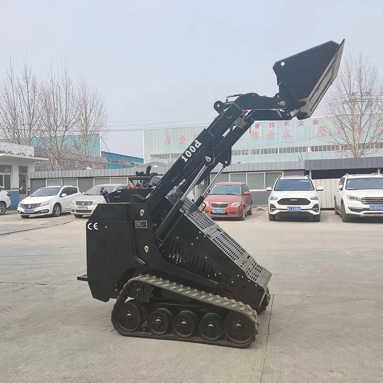 Small Skid Steer  Loader With Bucket Mini Skid Steer Loader Attachment For Sale