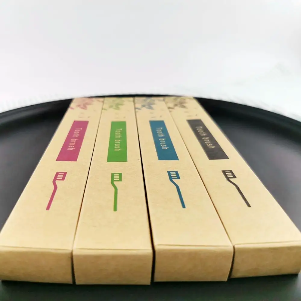 Wholesale disposable custom independent bamboo handle soft brush 100% organic bambu toothbrush