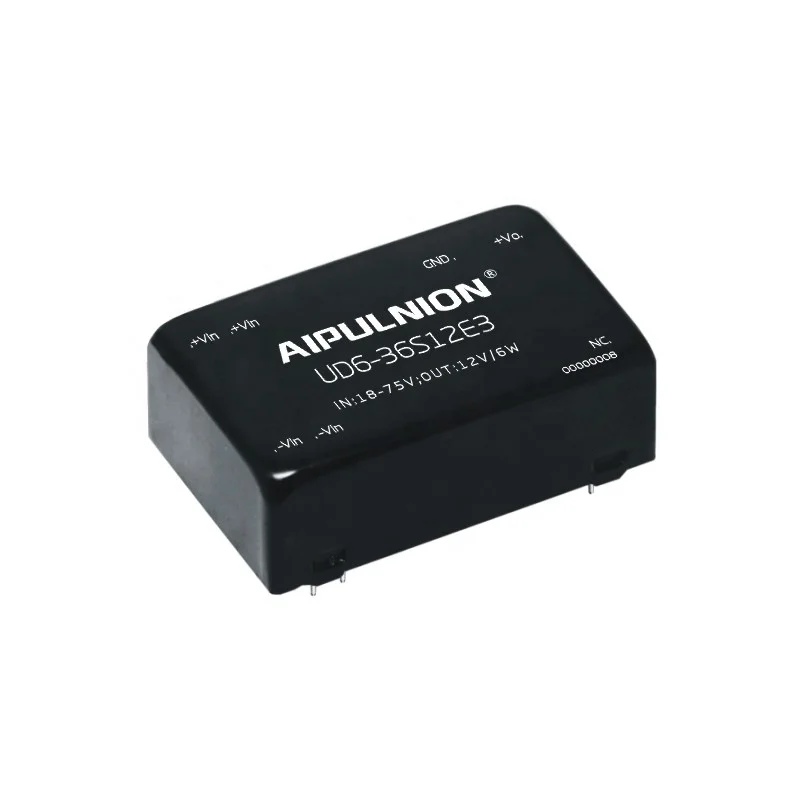 5W 6W DC Voltage Power Module Input 48V DC to 12V DC Converter, Input 18-75V DC Output 12V DC 0.5A