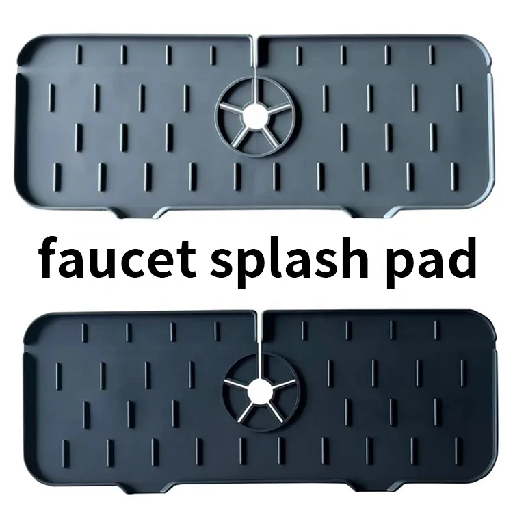 2022 Wholesale Kitchen Faucet Sink New Silicone Mat Anti-splash Pad Kitchen Gadget Tool Silicone Faucet Mat For Kitchen Sink