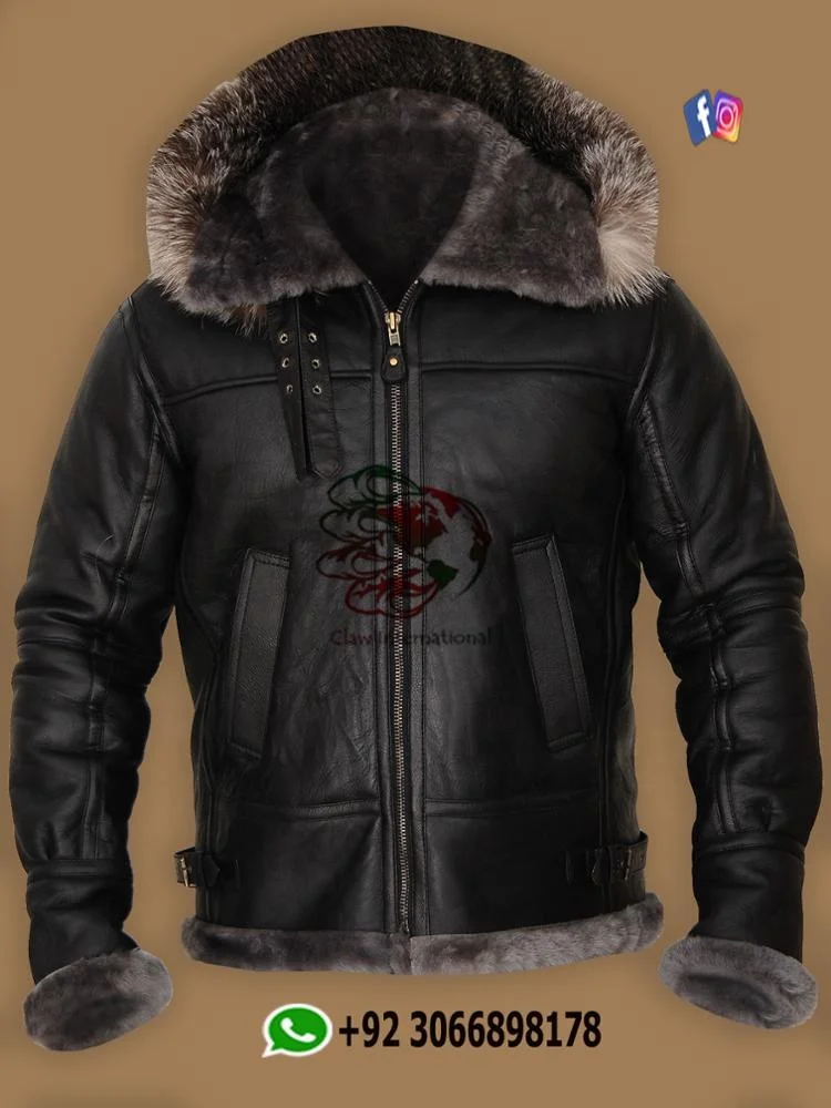 Winter Mens Leather Coat Warm leather coats