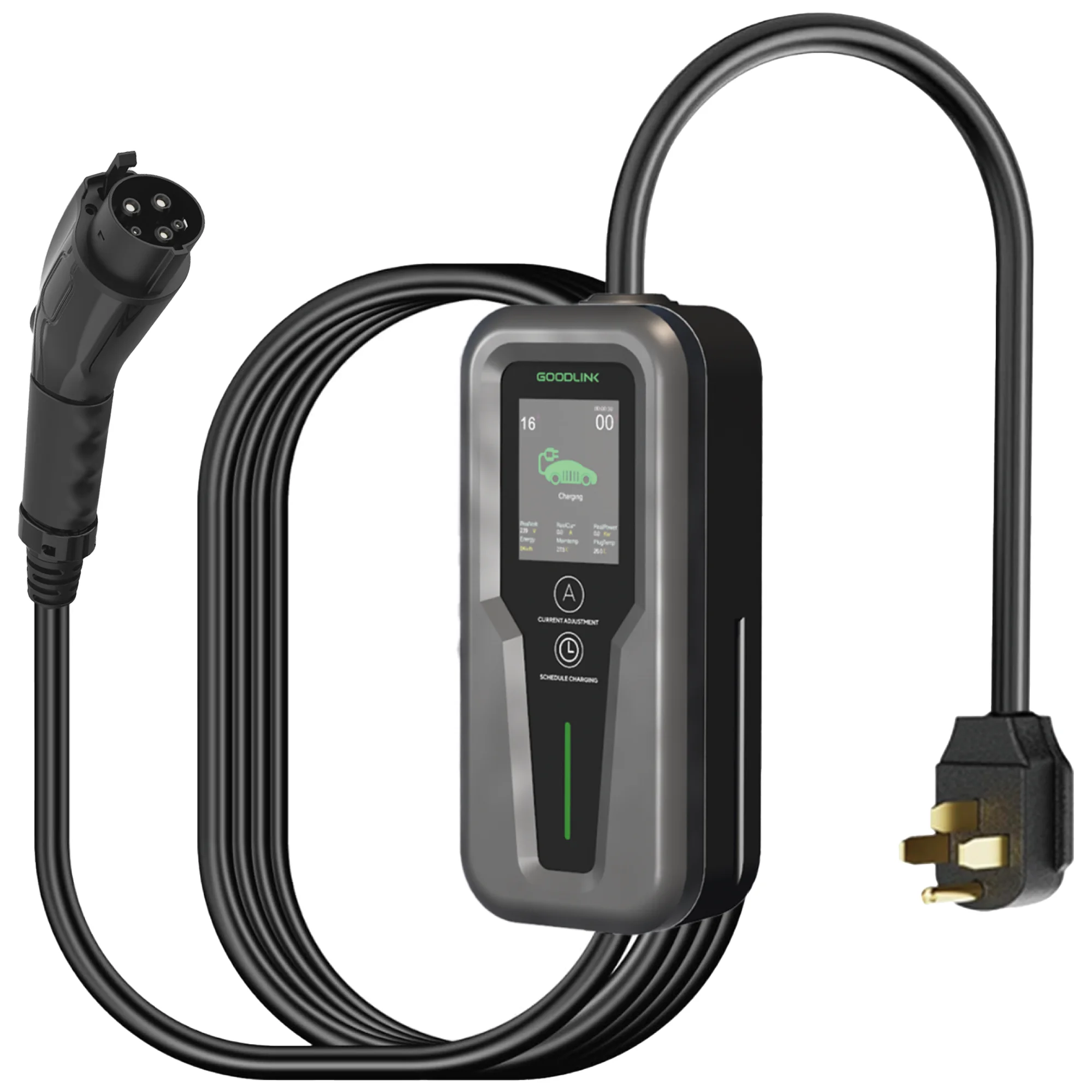 OEM EV charger for Tesla/NACS GBT  TYPE 2 1 with 32A 16A 40A  CEE 7kw level 2 ETL Amazon hotselling