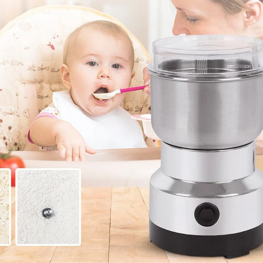 Mini Electric Stainless Steel Coffee Grinder baby food machine Multifunctional Spice Nuts Grains Bean Grinding Machine