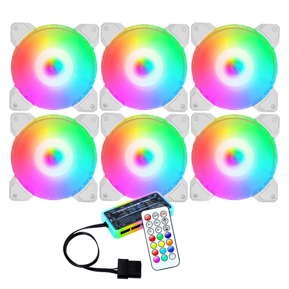 Заводская Цена ПК RGB вентилятор охладитель контроллер дистанционный комплект компьютерный корпус Компьютерный Вентилятор 120