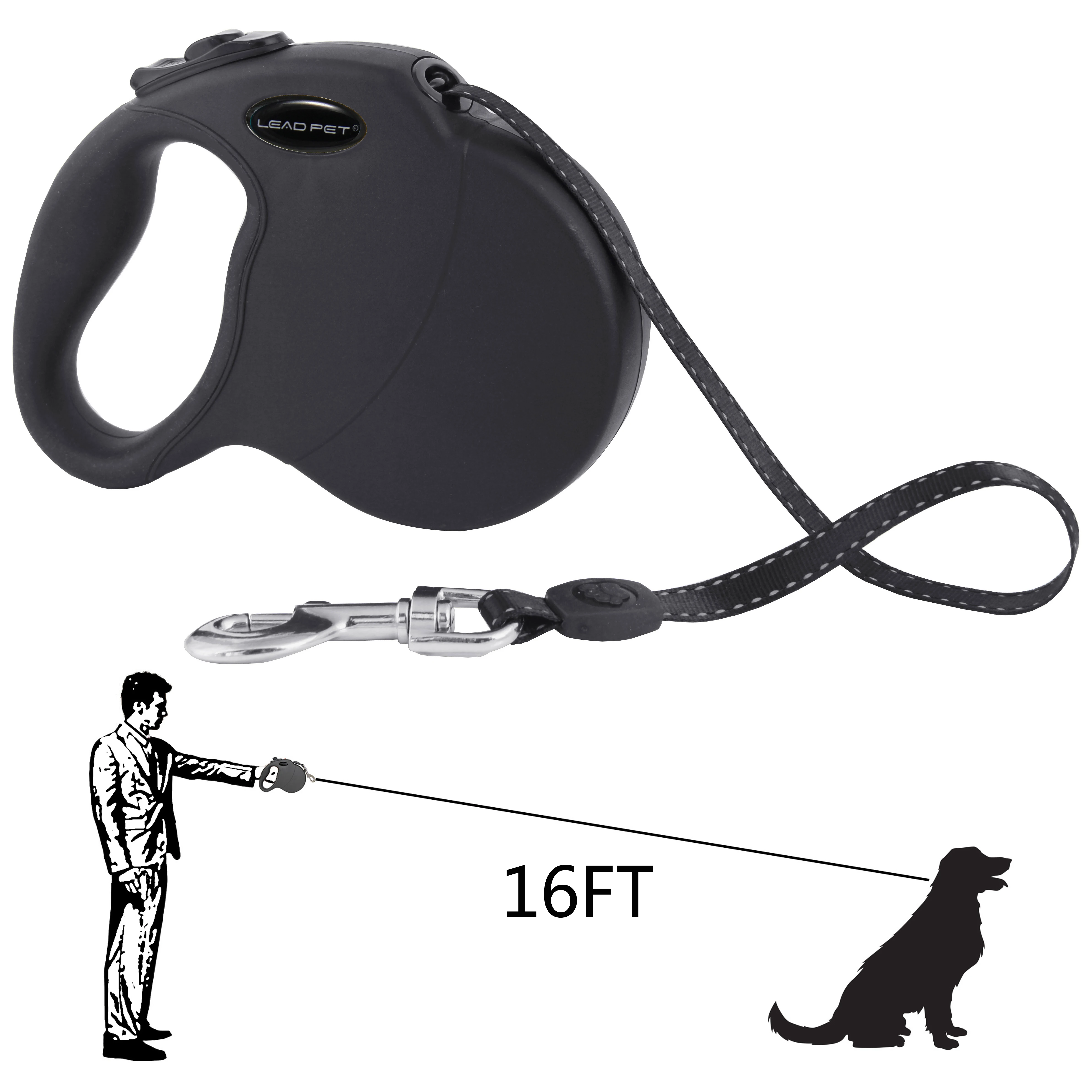LEAD PET Dog Leash for Medium Telescopic Dog Rope, One of The Most Portable Automatic Shrinkable Dog Walking Cords