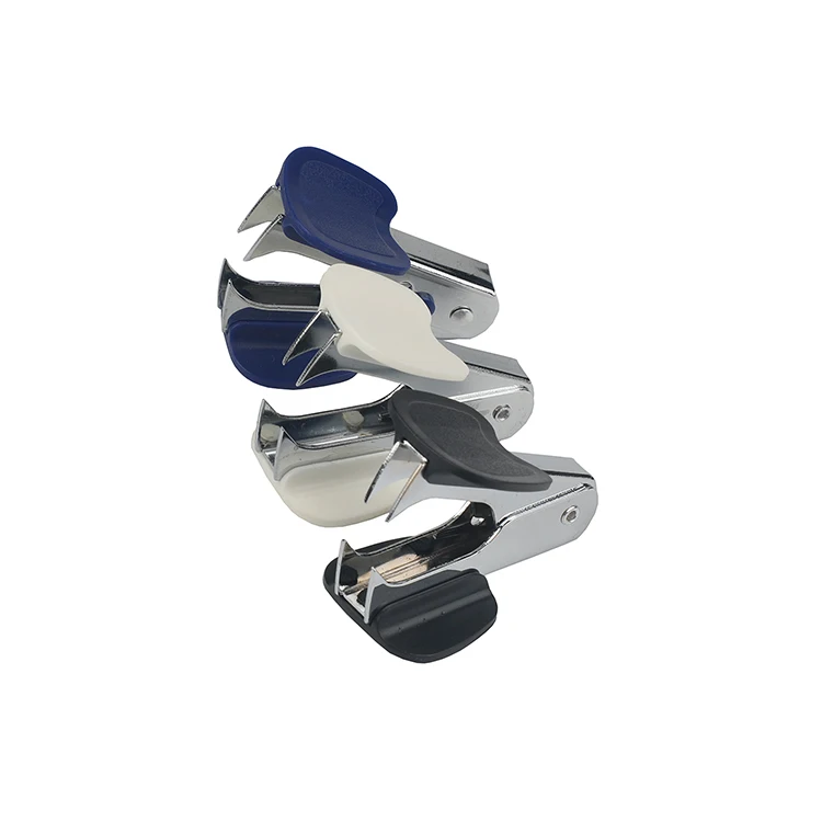 Staple Remover Office Staple Pin Remover Hot Sale Plastic Moon Butterfly OEM Logo School Color Printing Material Origin Shape