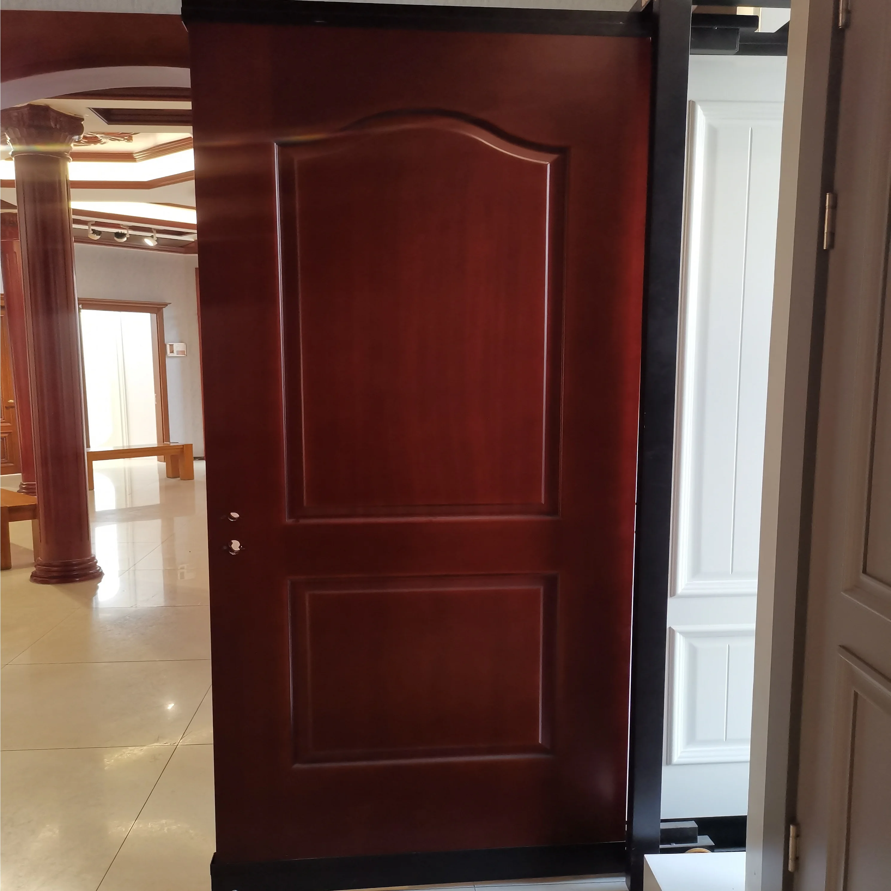 GTCO 850*2400*45mm Customized Size Honeycomb Paper Filling Melamine Wood Door for Apartment and Room Door