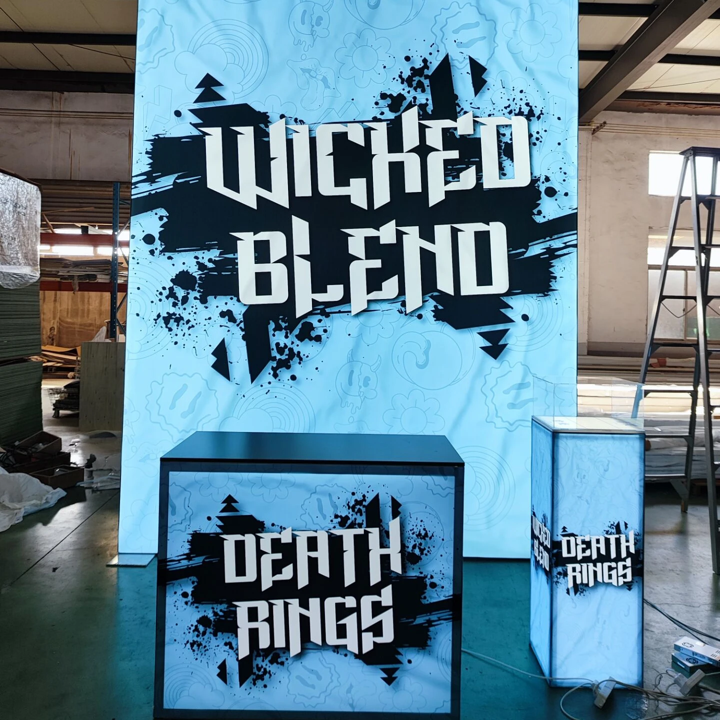 10x10ft выставочный стенд с выставочным стендом с подсветкой и выставочным стендом из ткани EXPO SEG