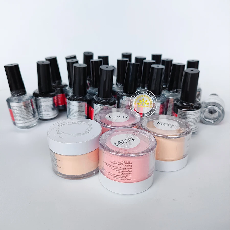 15ml Nail Primer Prep Wholesale Dip Powder Set Salon Nail Art Supplies Charms Cover Pink Clear Ema Acrylic Powder High-Quality