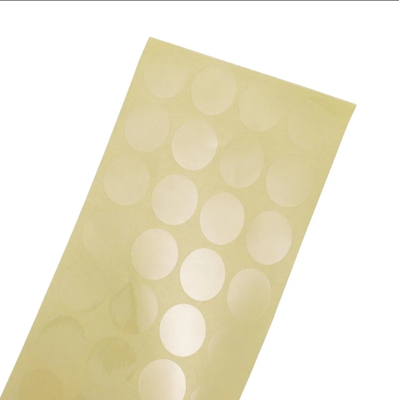 Custom Transparent Vinyl PVC Round Clear Circle Packaging Sealing Label Stickers