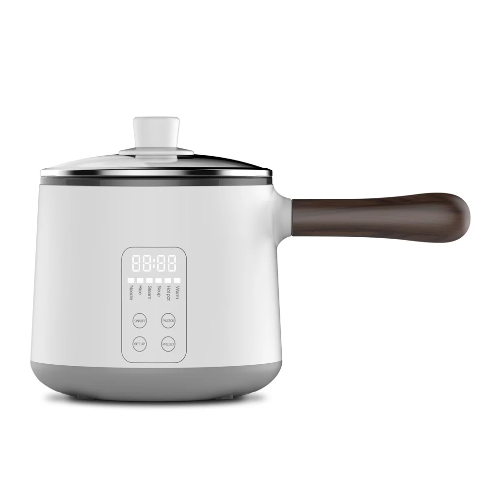 Student Non-Stick 1.8L Capacity 600W Hotpot Smart Electric Cooking Pots And Pan Cooker