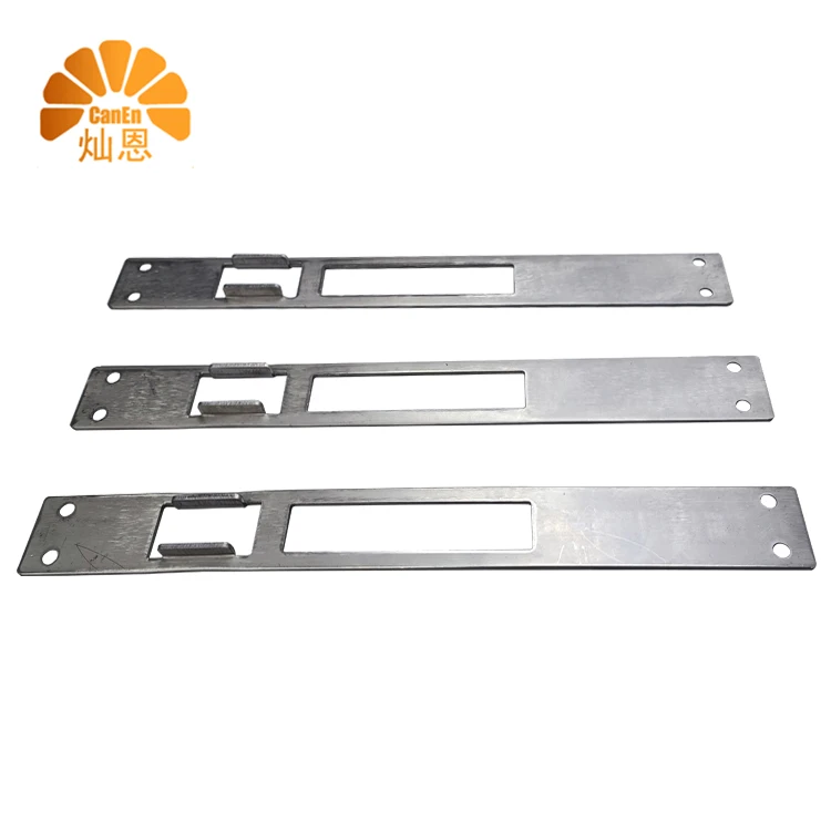 Factory Stamping parts sheet metal fabrication Hardware wholesale Entry Security Stainless Steel Latch Door Lock Strike Plate