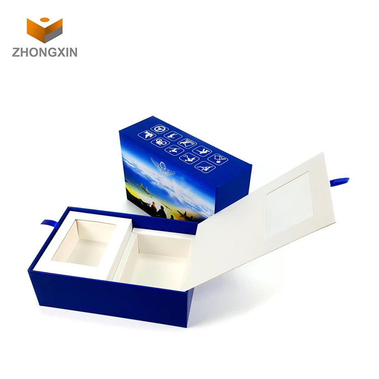 Custom Logo Perfume Packaging Rigid Cardboard Paper Boxes Design Making With Eva Foam Insert